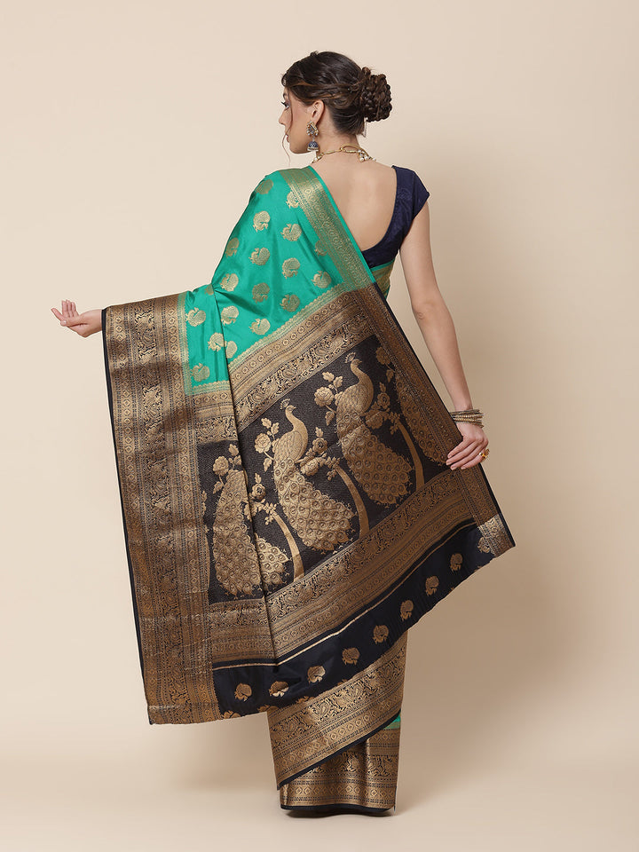 Zari Border Woven Art Handloom Saree