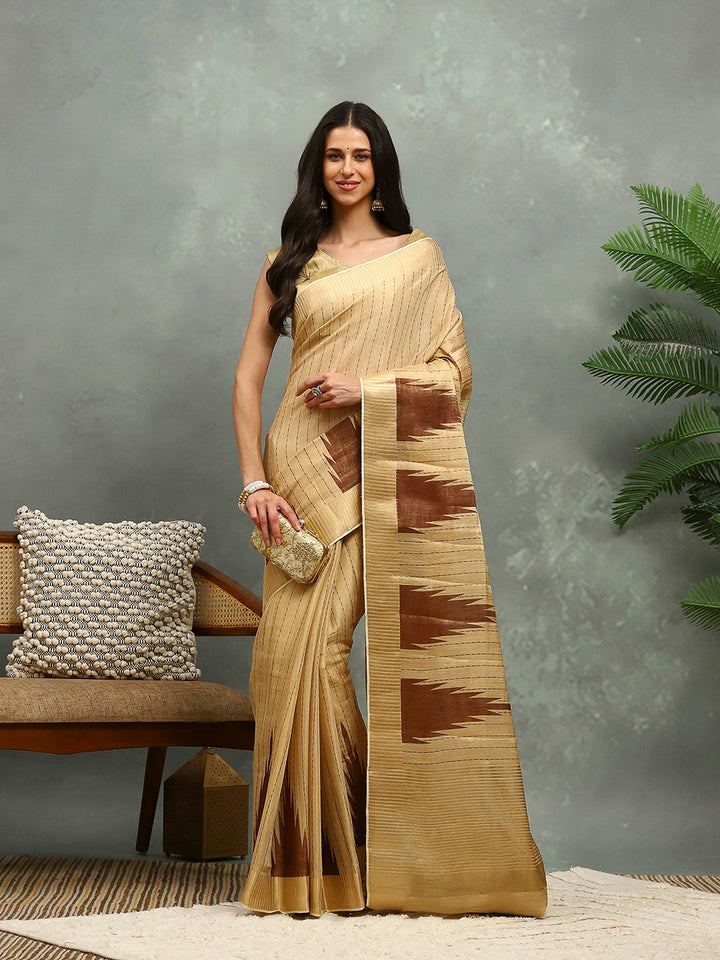 Zaari Border Art Silk Saree