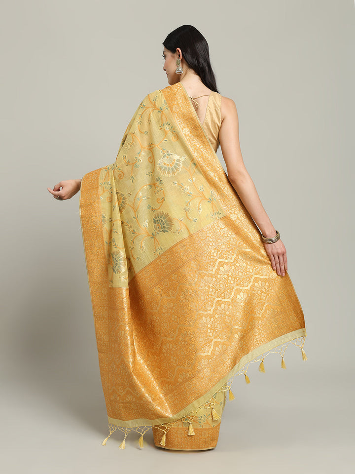 Zari Jaal Art Silk Woven Saree