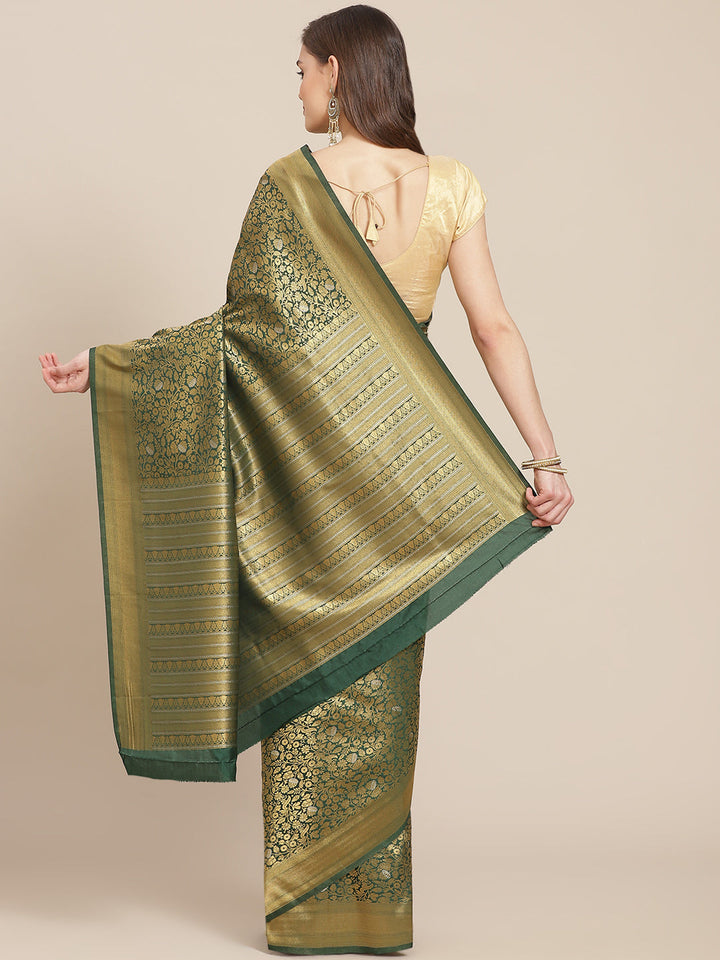Art Handloom Saree with Brocade Zari Jaal