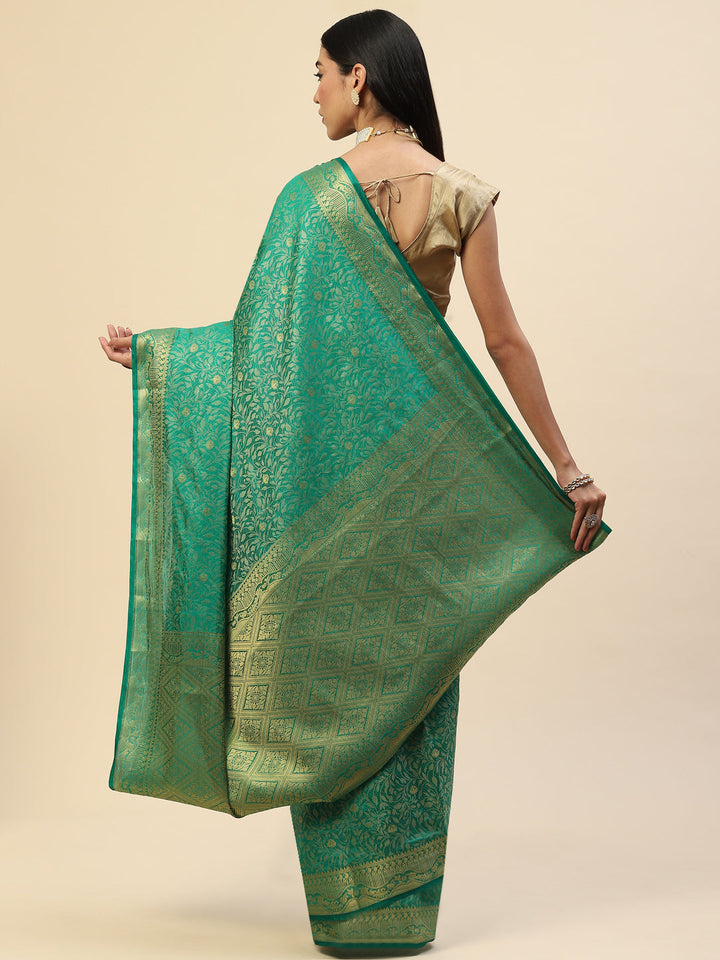 Resham Zari Border Handloom Saree