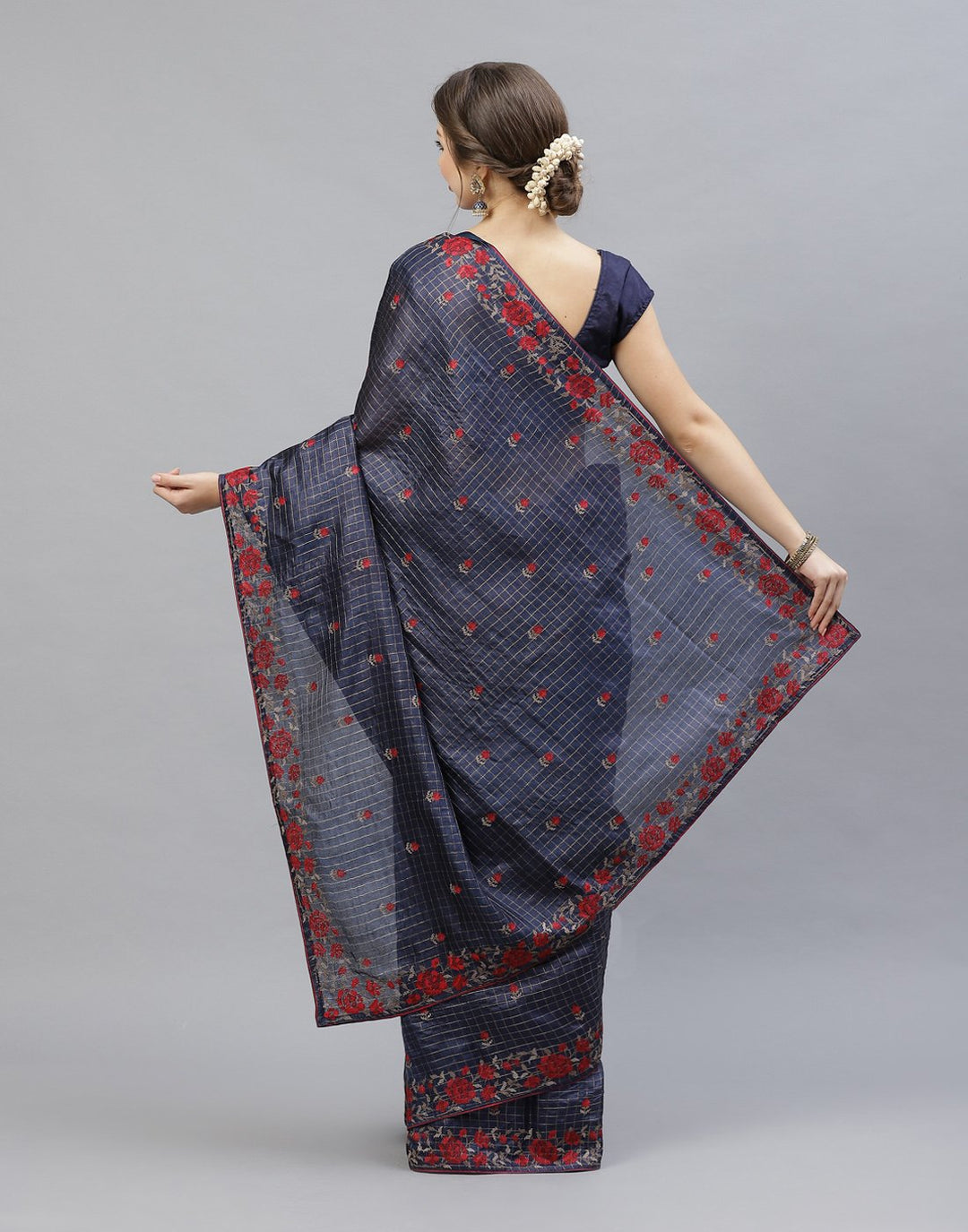 Tussar Embroidered Saree