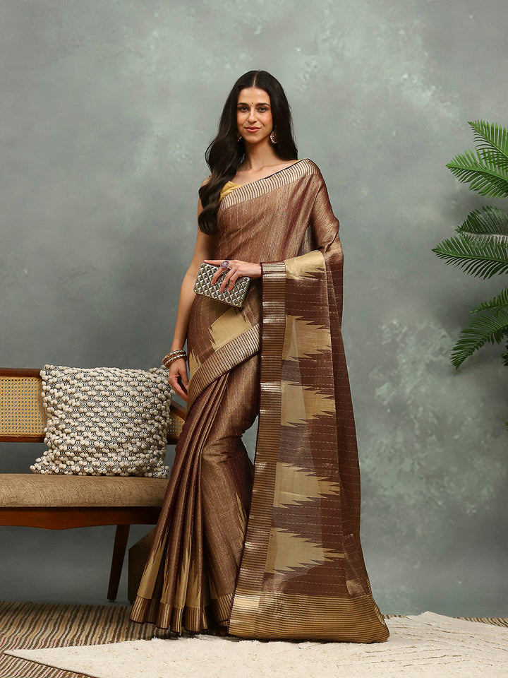 Zaari Border Art Silk Saree