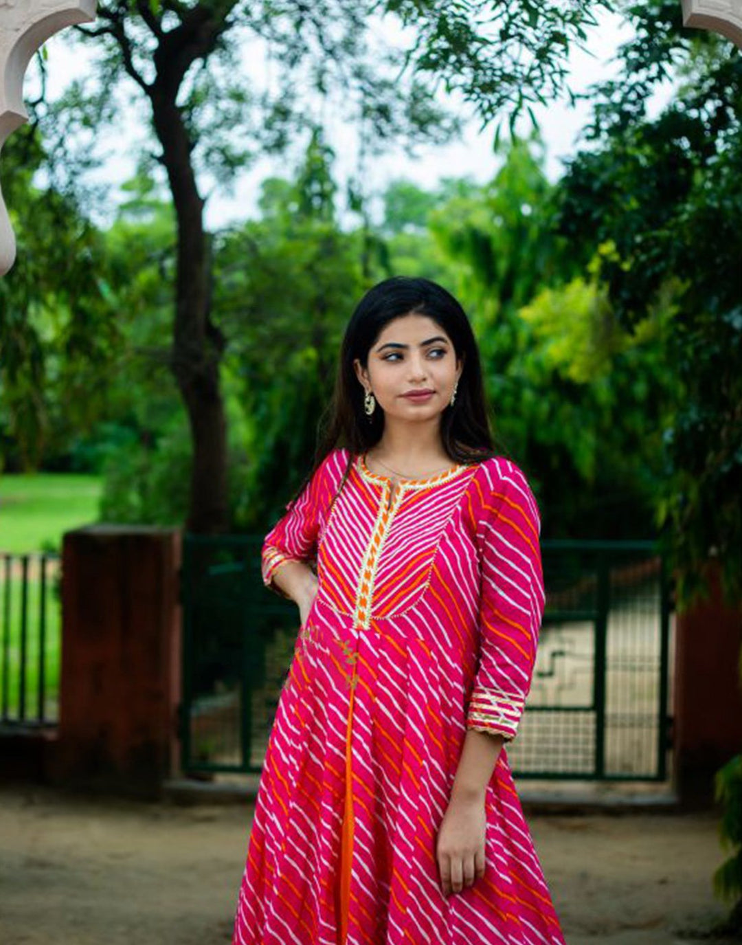 Printed Cotton Anarkali Kurti