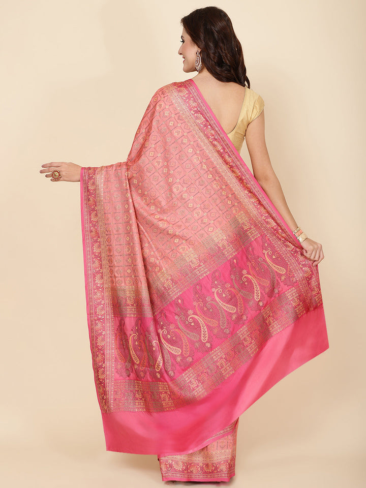 Zari Jaal Woven Tussar Saree