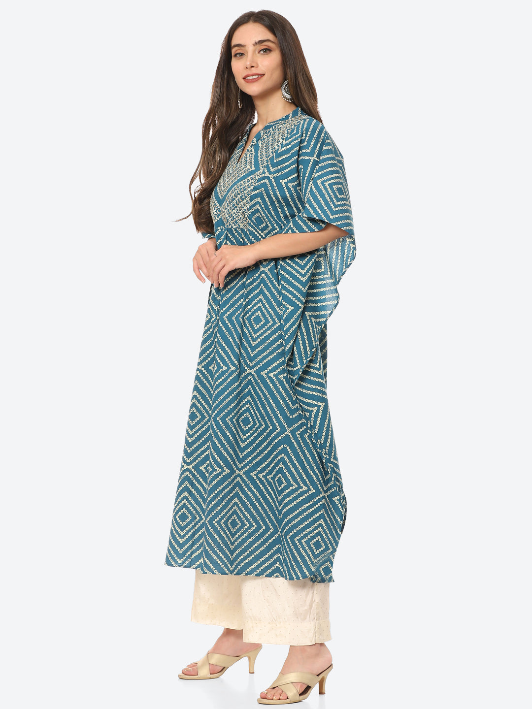 Printed Cotton Kaftan Kurta