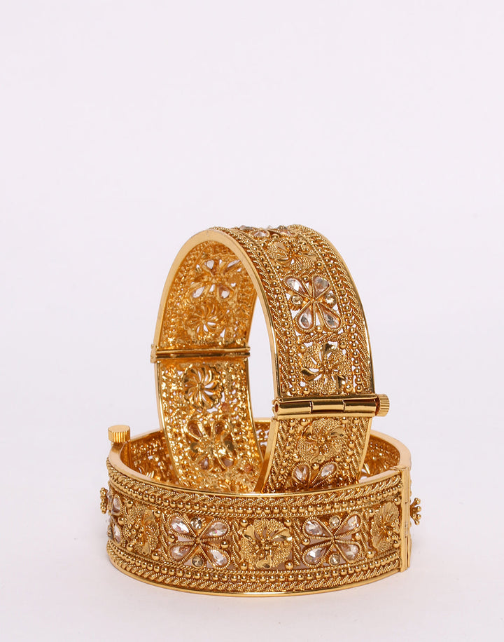 Traditional Gold Toned Bangle Set