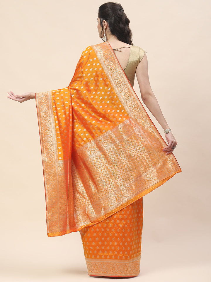Zari Booti Woven Art Silk Banarsi Saree