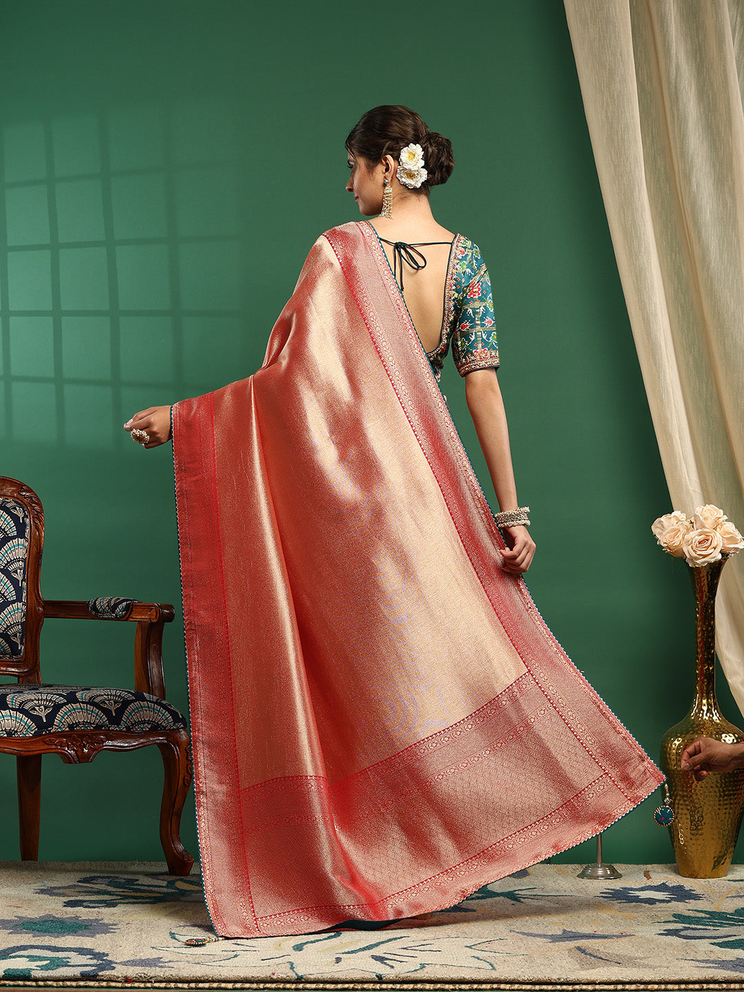 Embroidered Banarasi Saree