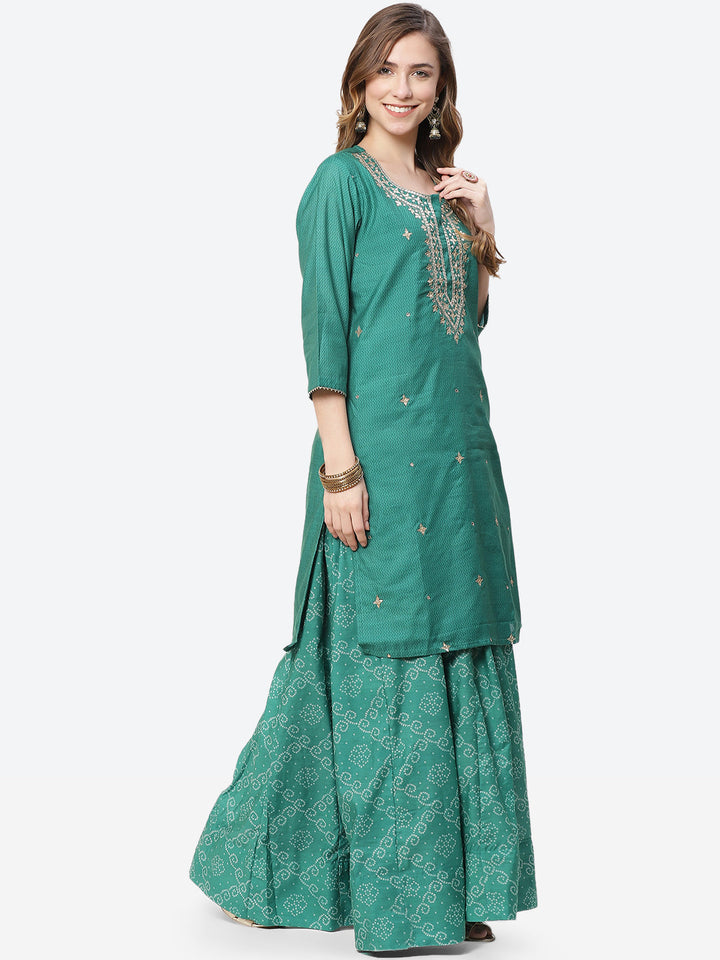 Embroidered Cotton Chanderi Lehenga Choli With Chanderi Dupatta