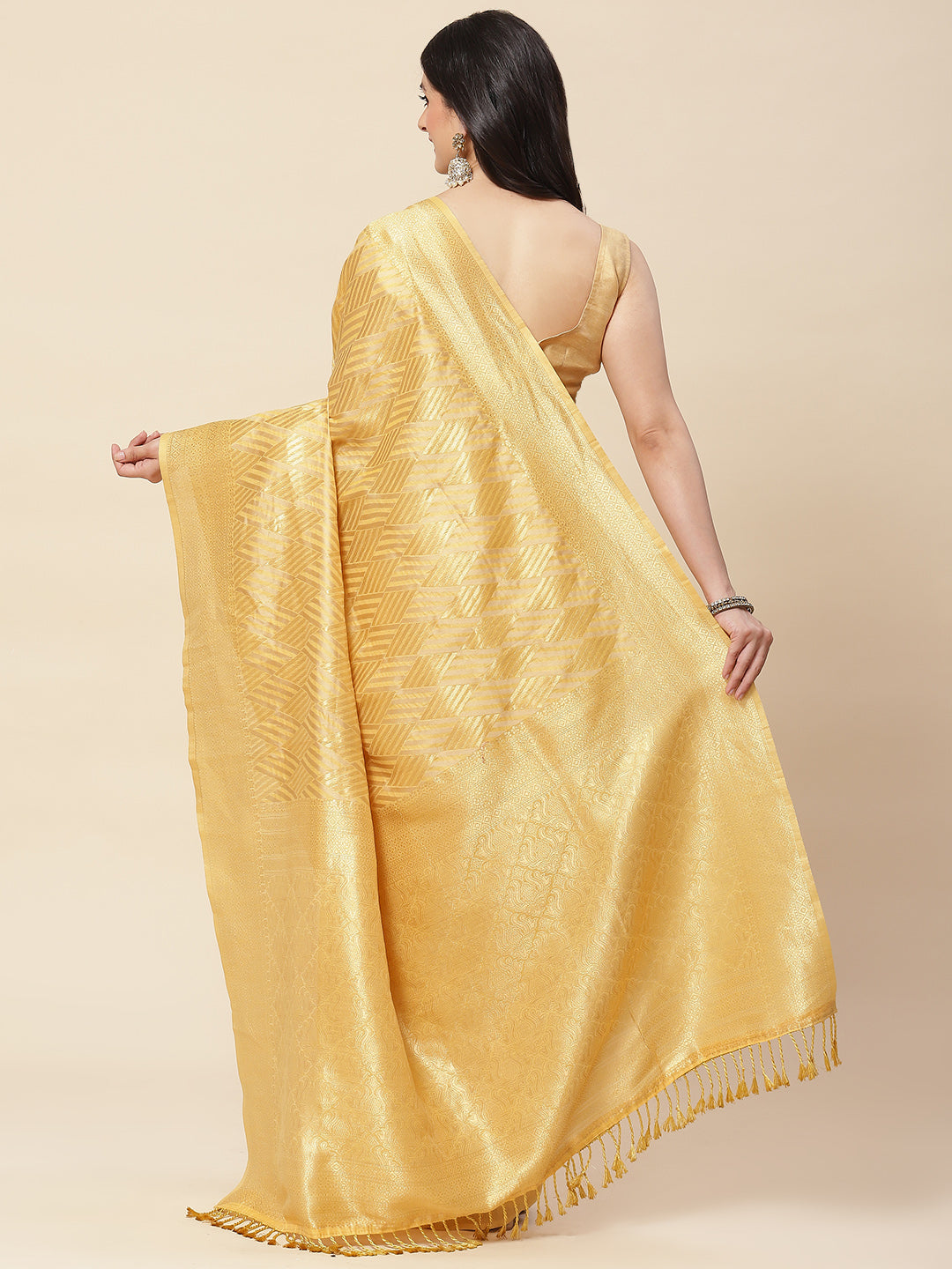 Zari Jaal Woven Cotton Saree