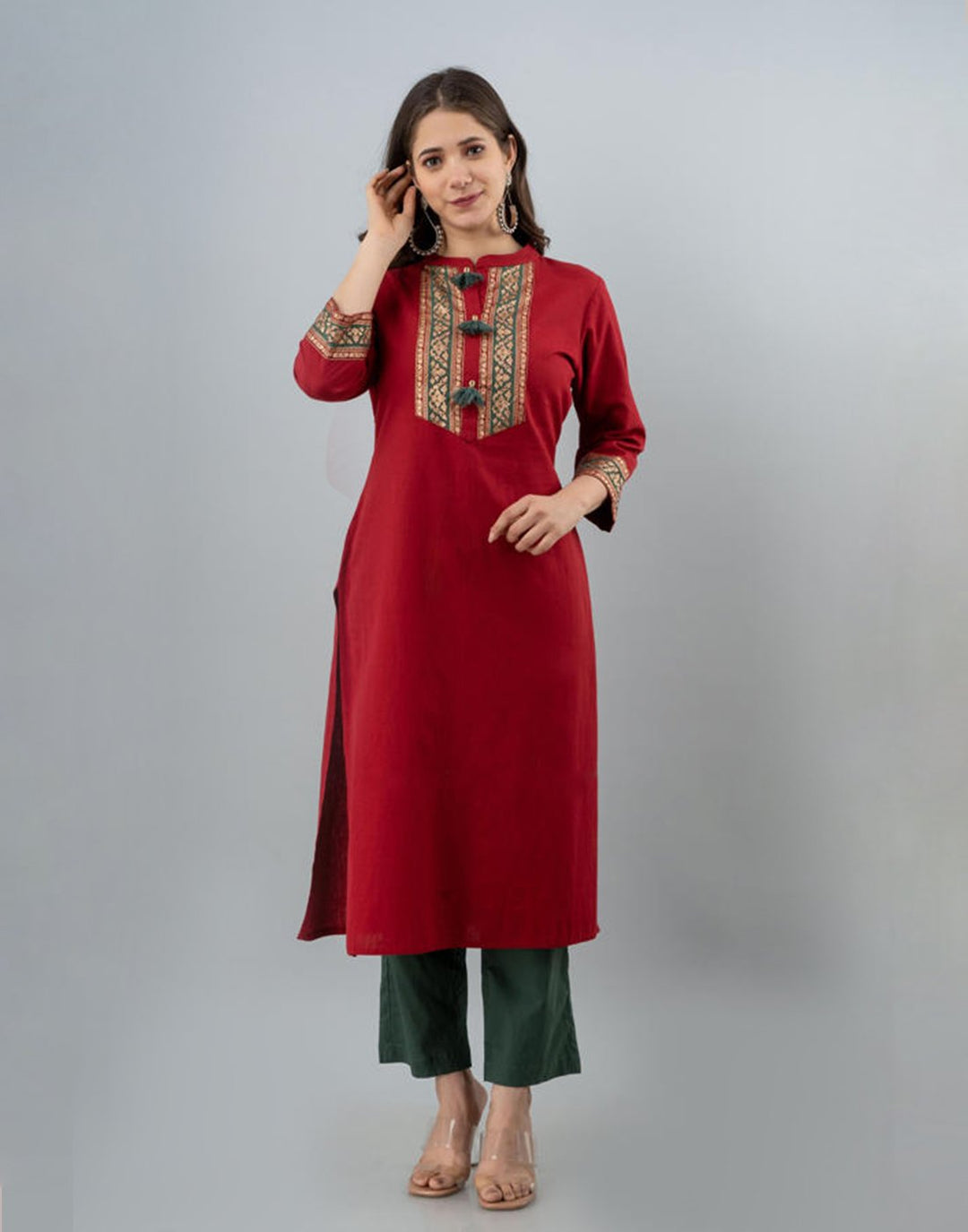 Cotton Kurti with Neck Details