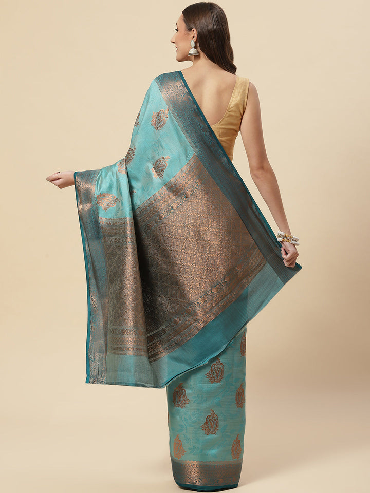 Zari Booti Handloom Woven Saree