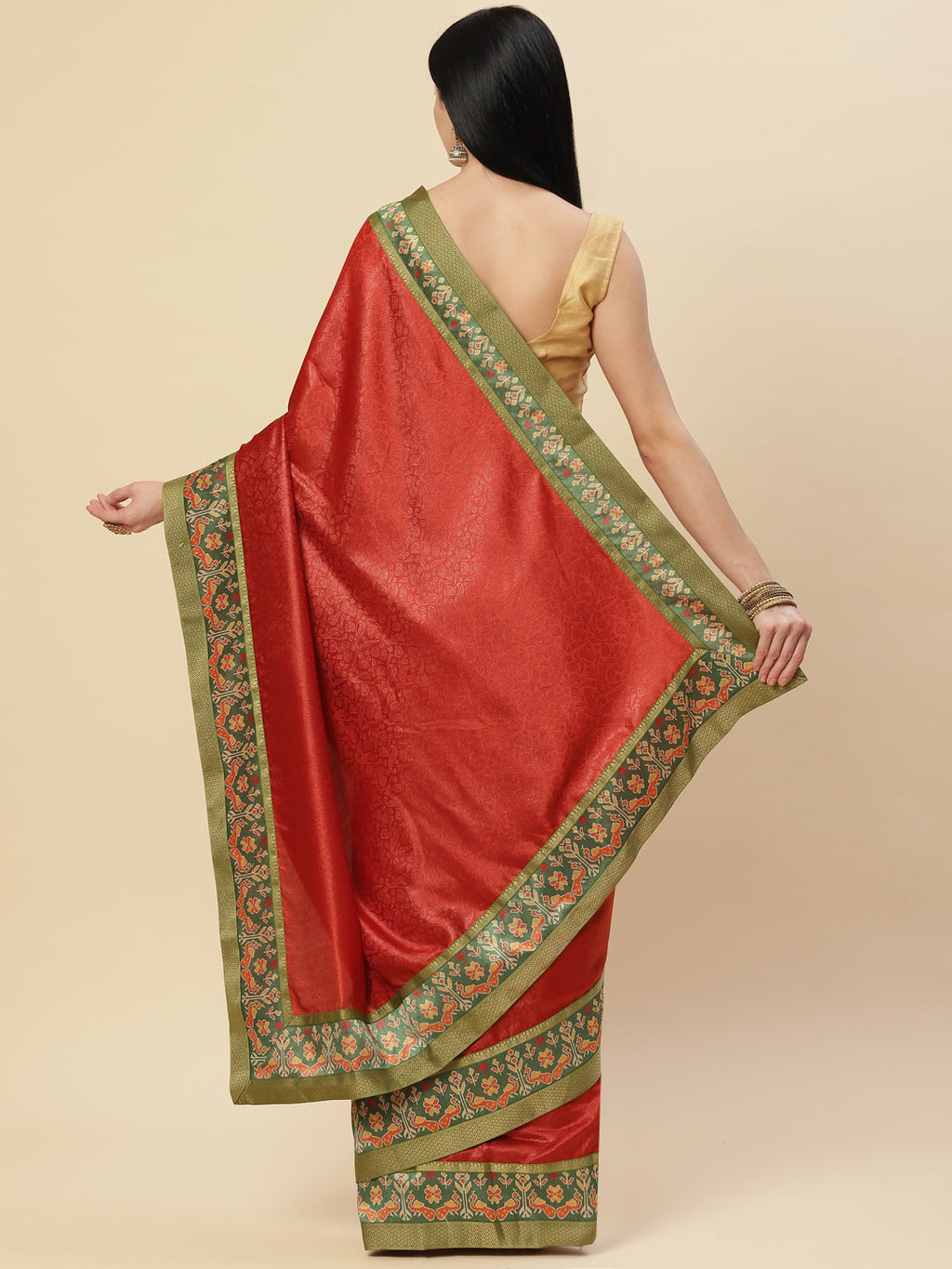 Printed Crepe saree