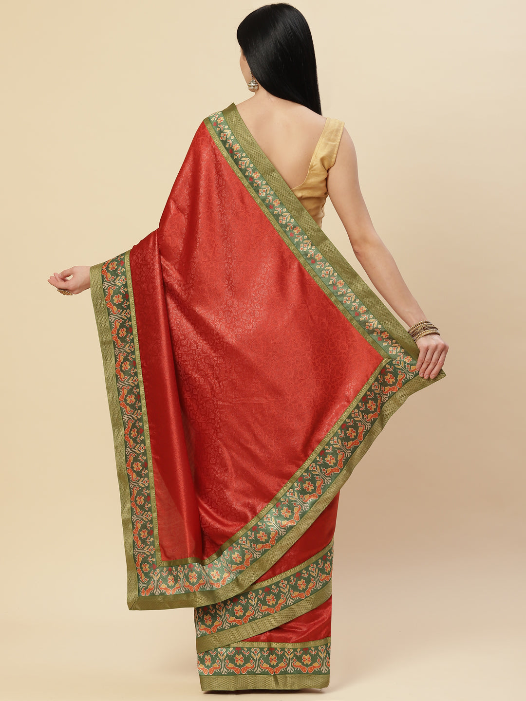 Printed Crepe saree