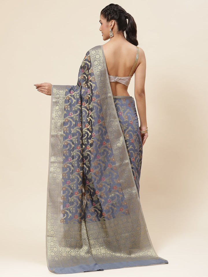 Zari Jaal Woven Cotton Saree