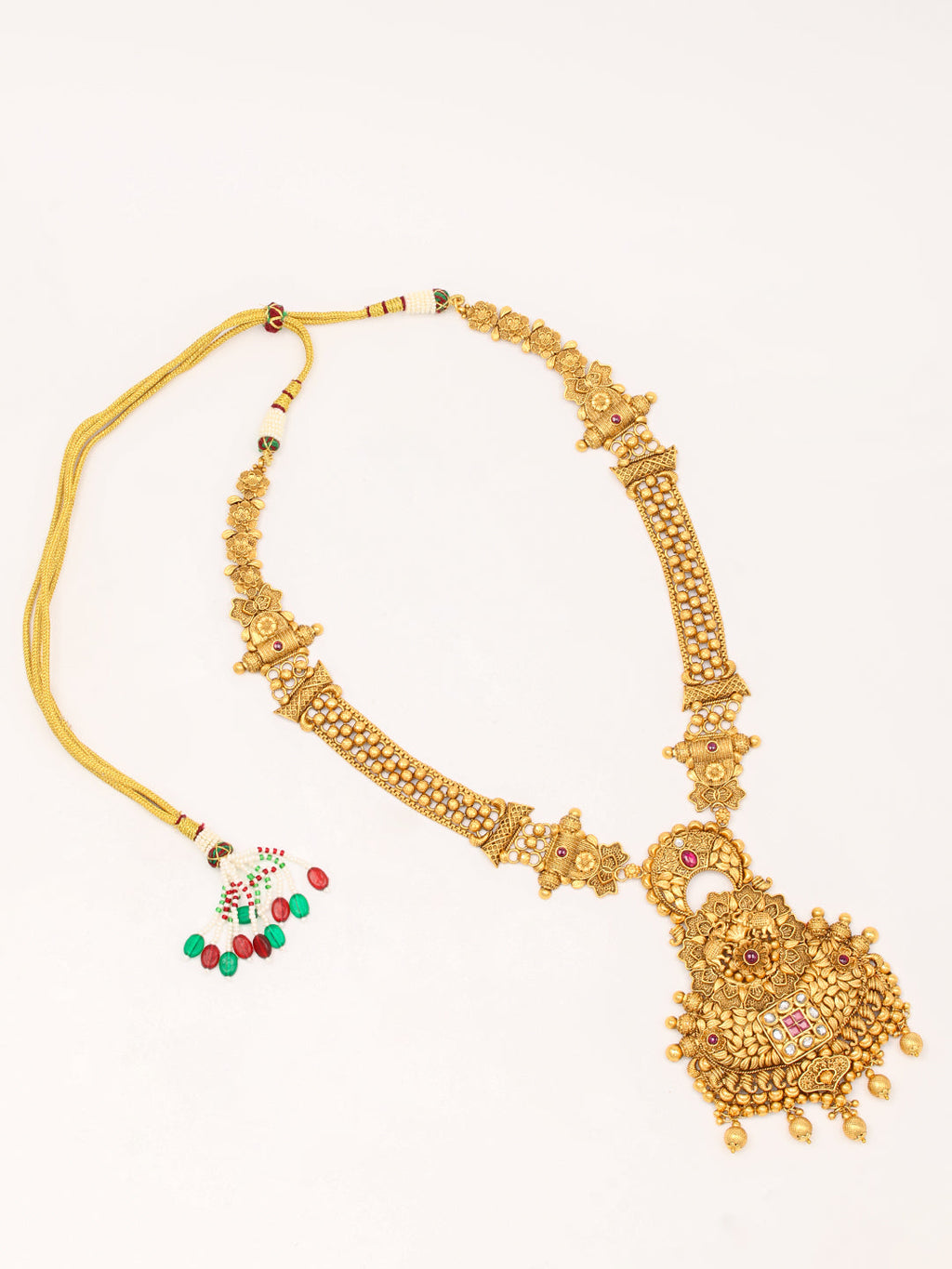 Gold Plated Necklace With Earrings