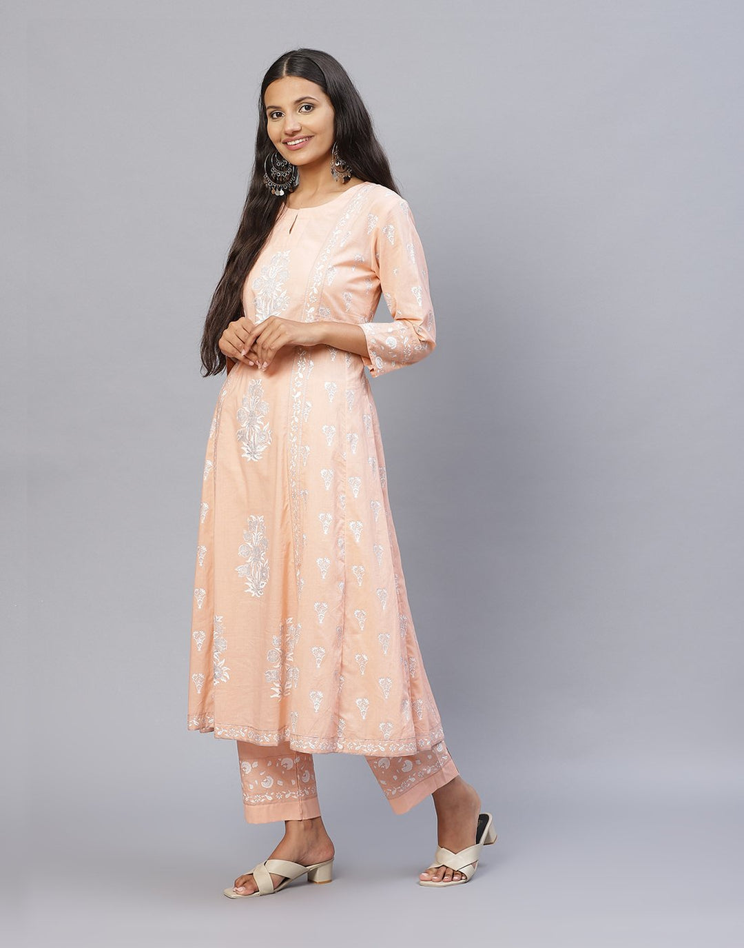 Cotton Printed Kurti Palazzo Set