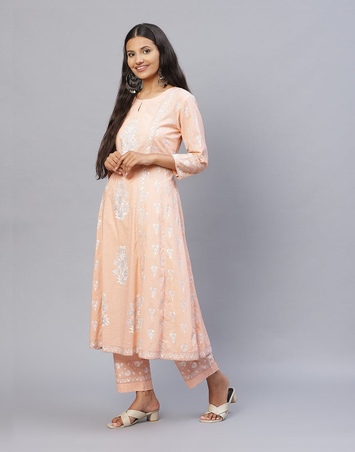 Cotton Printed Kurti Palazzo Set