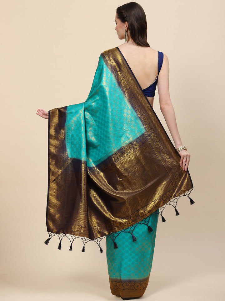Zari Jaal Handloom Woven Saree