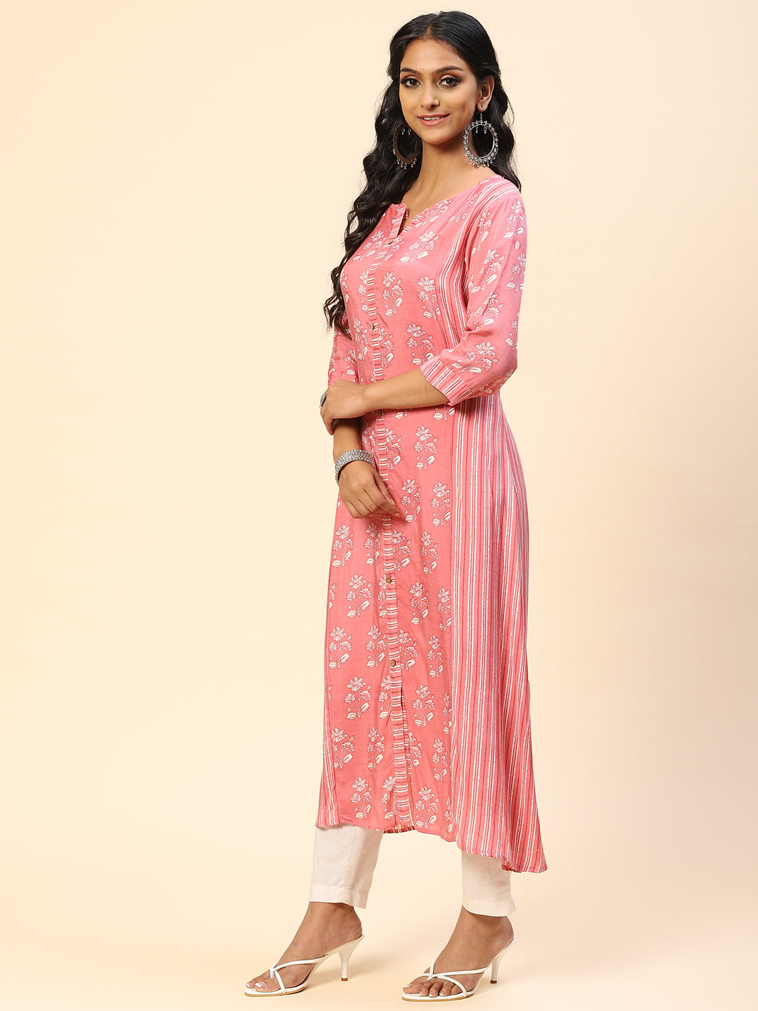 Printed Muslin Straight Kurta
