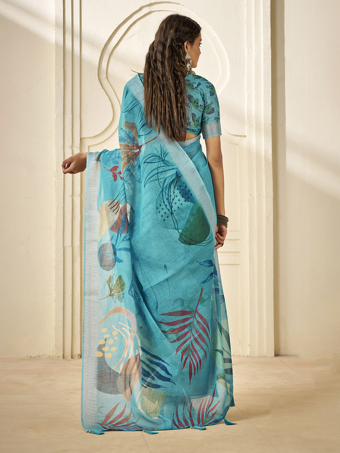 Digital Printed Cotton Saree