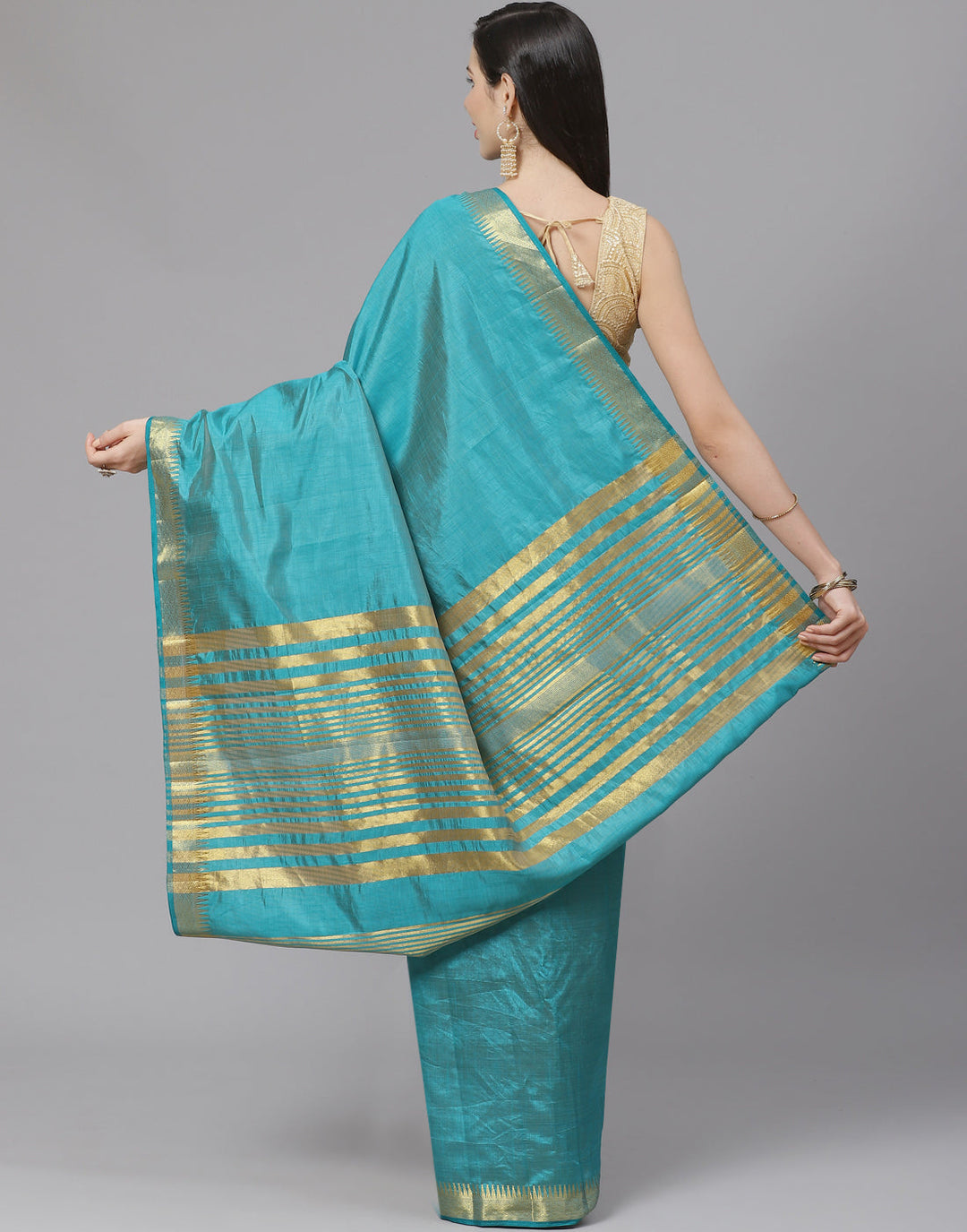 Zari Border Art Handloom Woven Saree
