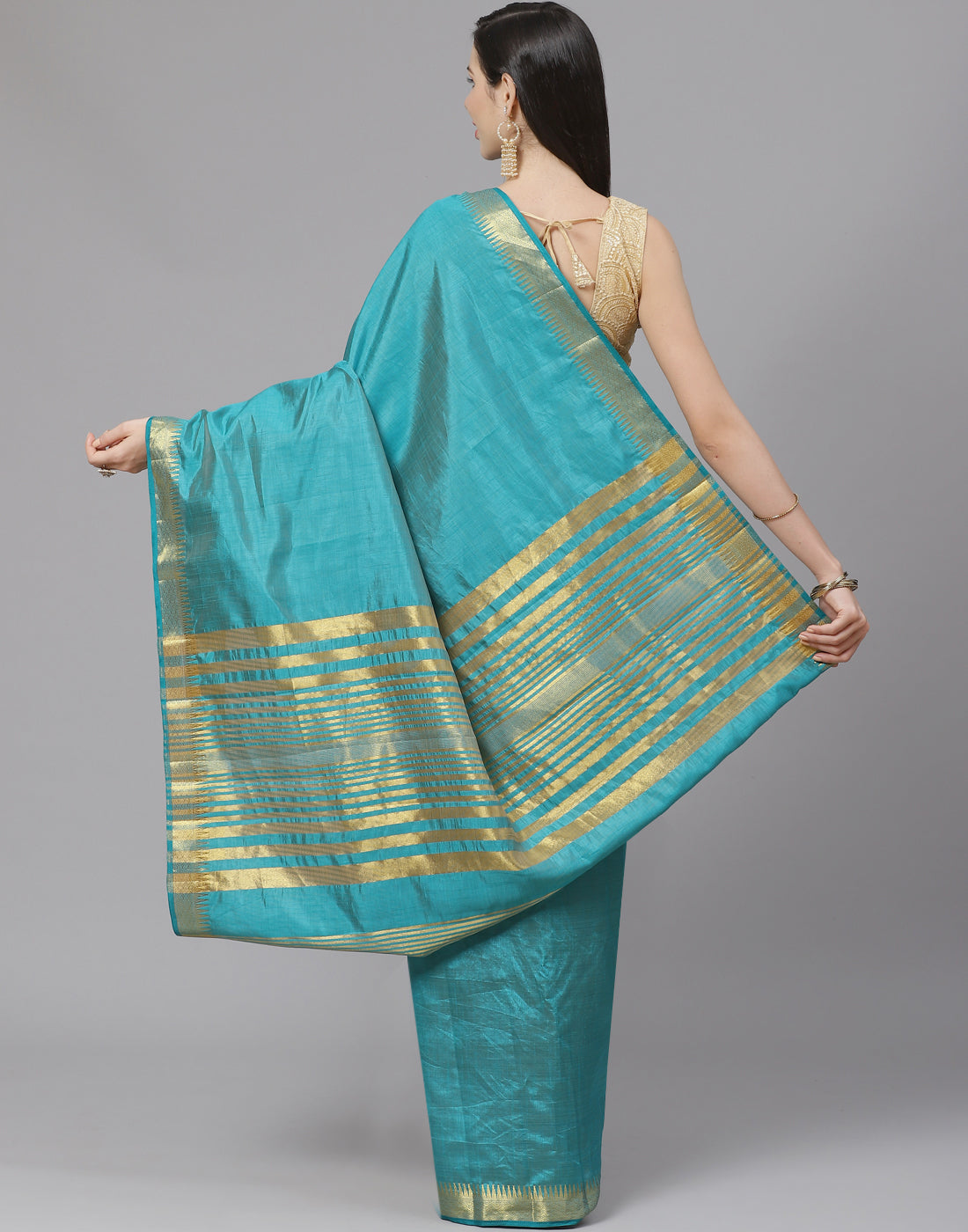 Zari Border Art Handloom Woven Saree