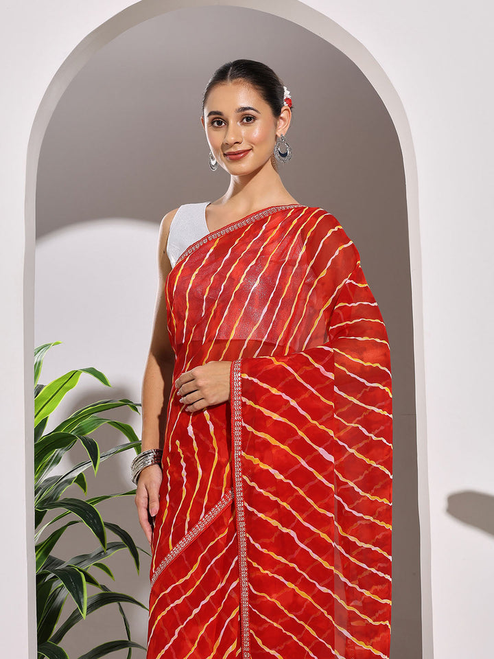 Printed Georgette Saree