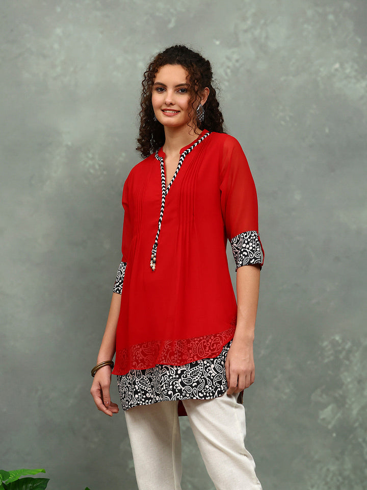 Plain Georgette Kurta