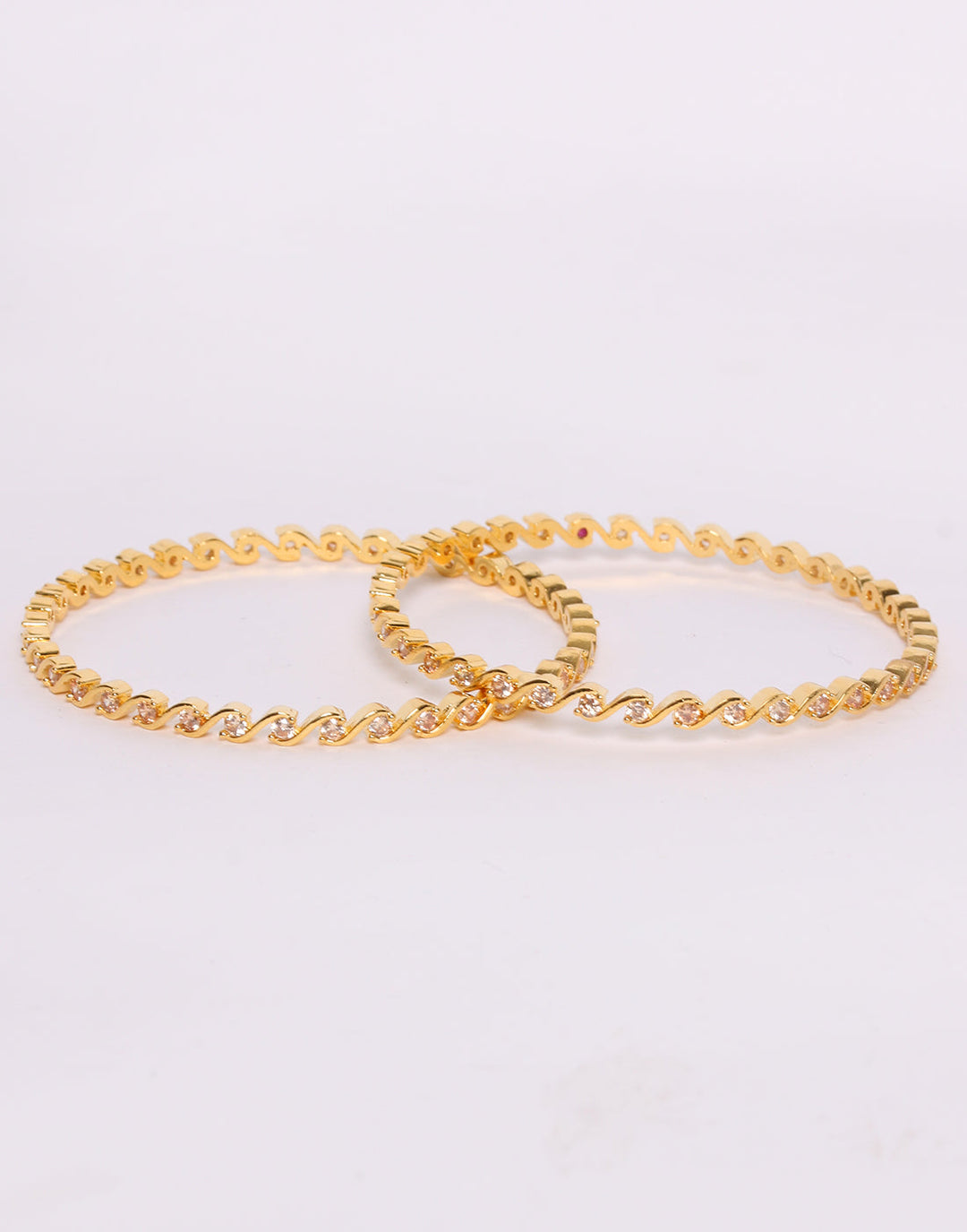 Elegant Gold Toned Bangle Set
