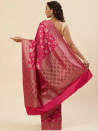 Floral Zari Jaal Handloom Woven Saree