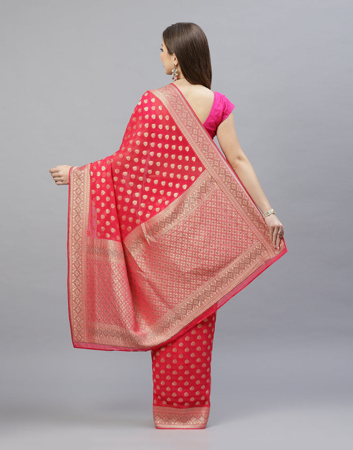 Embroidered Stone Booti Art Georgette Saree