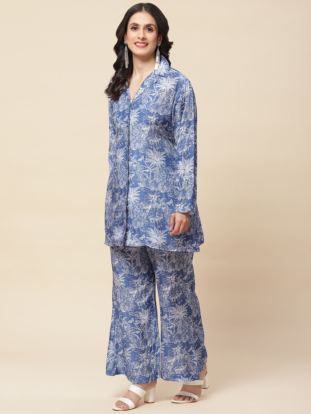 Printed Cotton Kurti With Pants