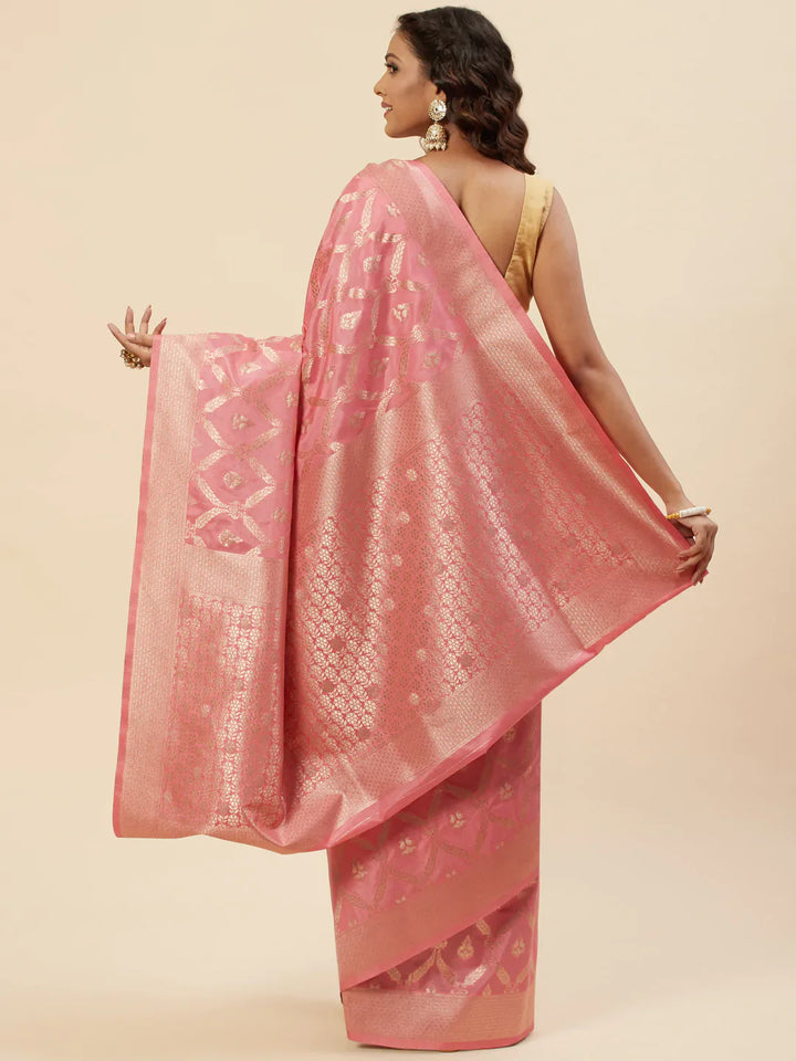 Zari Jaal Handloom Woven Saree
