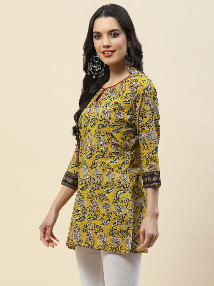 Printed Cotton Short Kurti