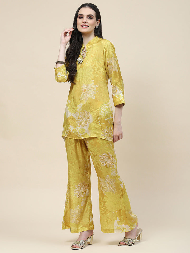 Printed Muslin Kurti With Pants
