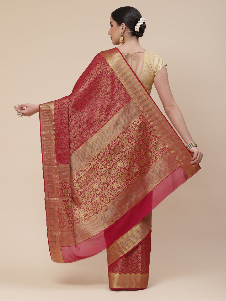 Stone Work Georgette Plain Saree