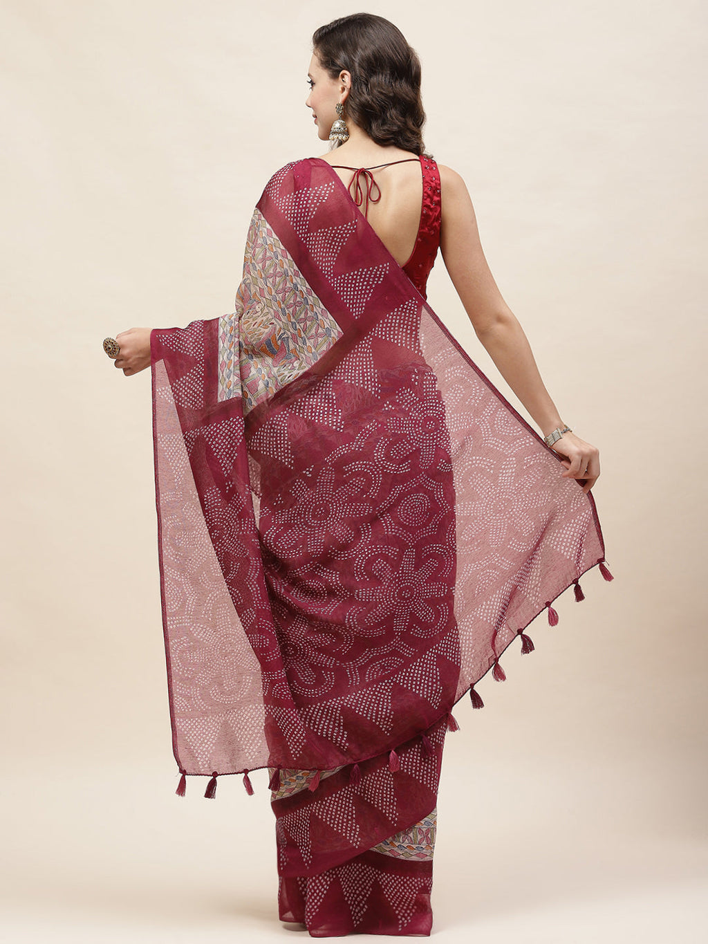 Madhubani Printed Cotton Saree