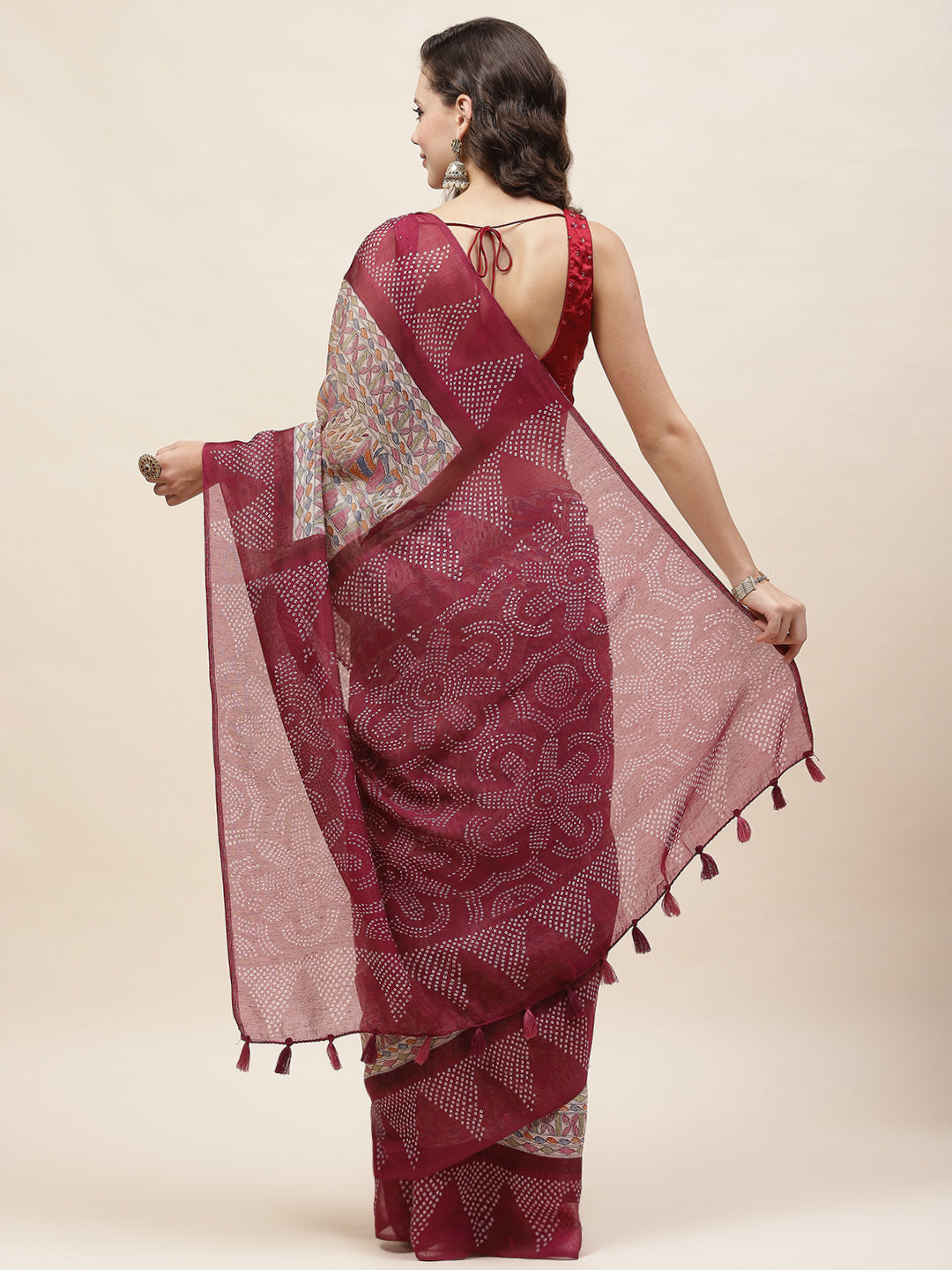 Madhubani Printed Cotton Saree