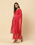 Embroidered Cotton Chanderi Salwar Kameez Stitched Suit With Chanderi Dupatta