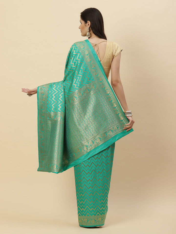 Zari Jaal Art Handloom Woven Saree