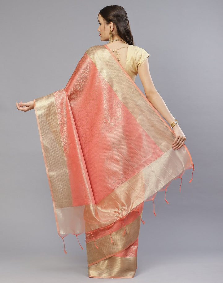 WOVEN BANARASI TISSUE SAREE