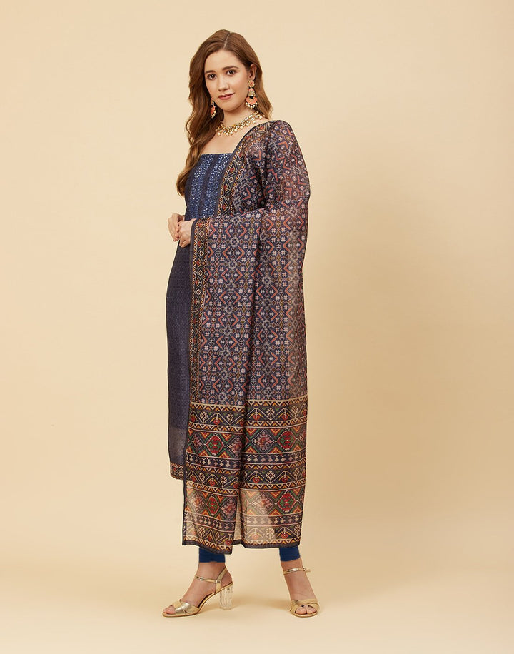 Embroidered Chanderi Suit Piece