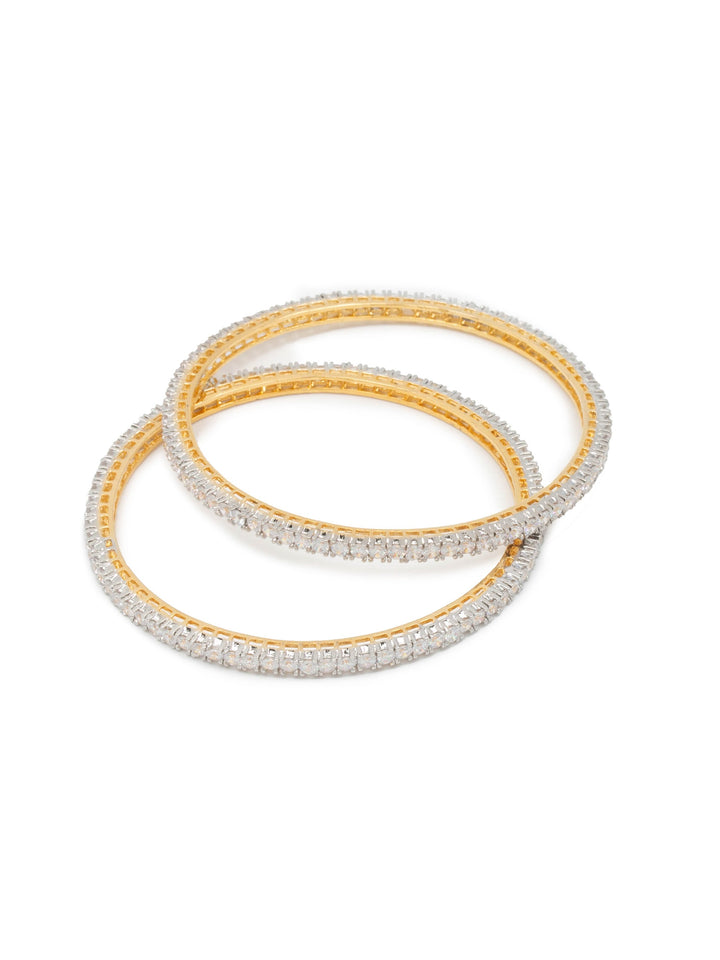 Golden &amp; White Bangle Set