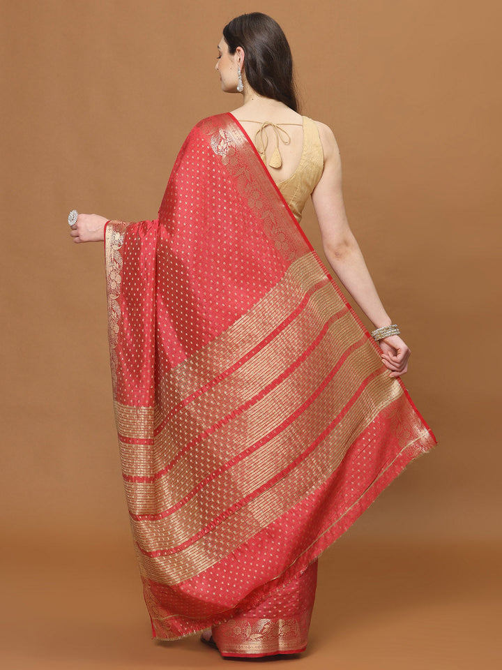Zari Border Art Silk Woven Saree