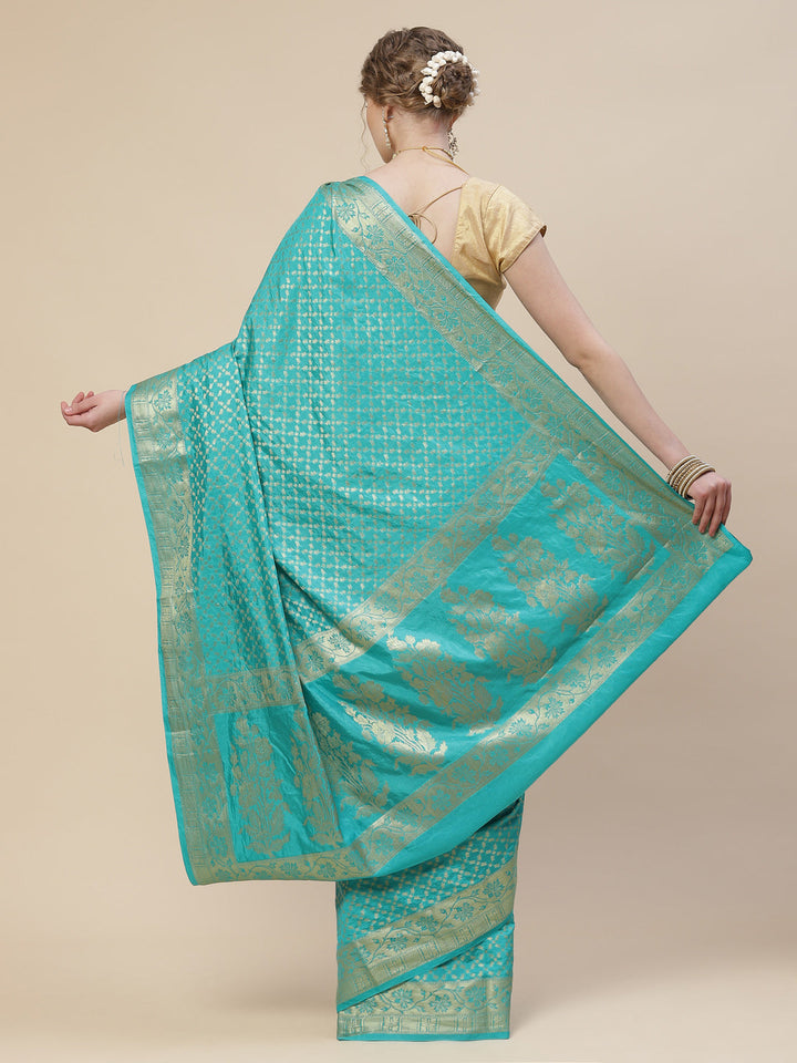 Zari Jaal Cotton Woven Saree