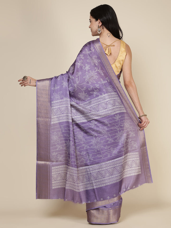Maheshwari Printed Dola Cotton Saree