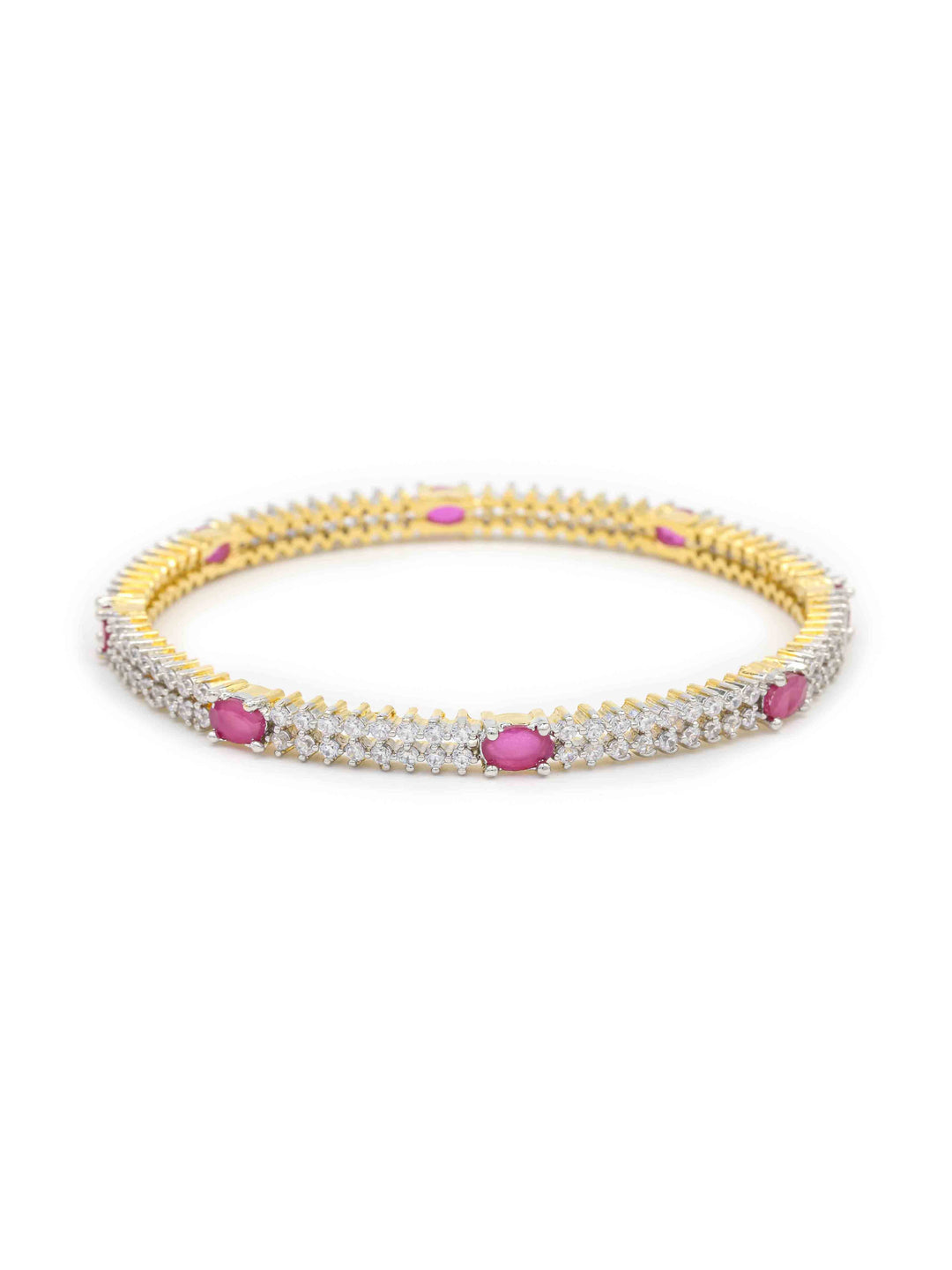 Gold &amp; Silver AD Bangles Set