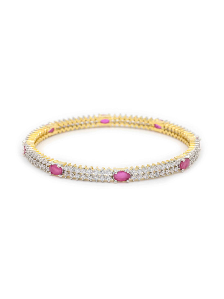 Gold &amp; Silver AD Bangles Set